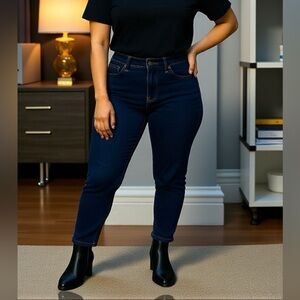 NYDJ Dark Blue Skinny Jeans